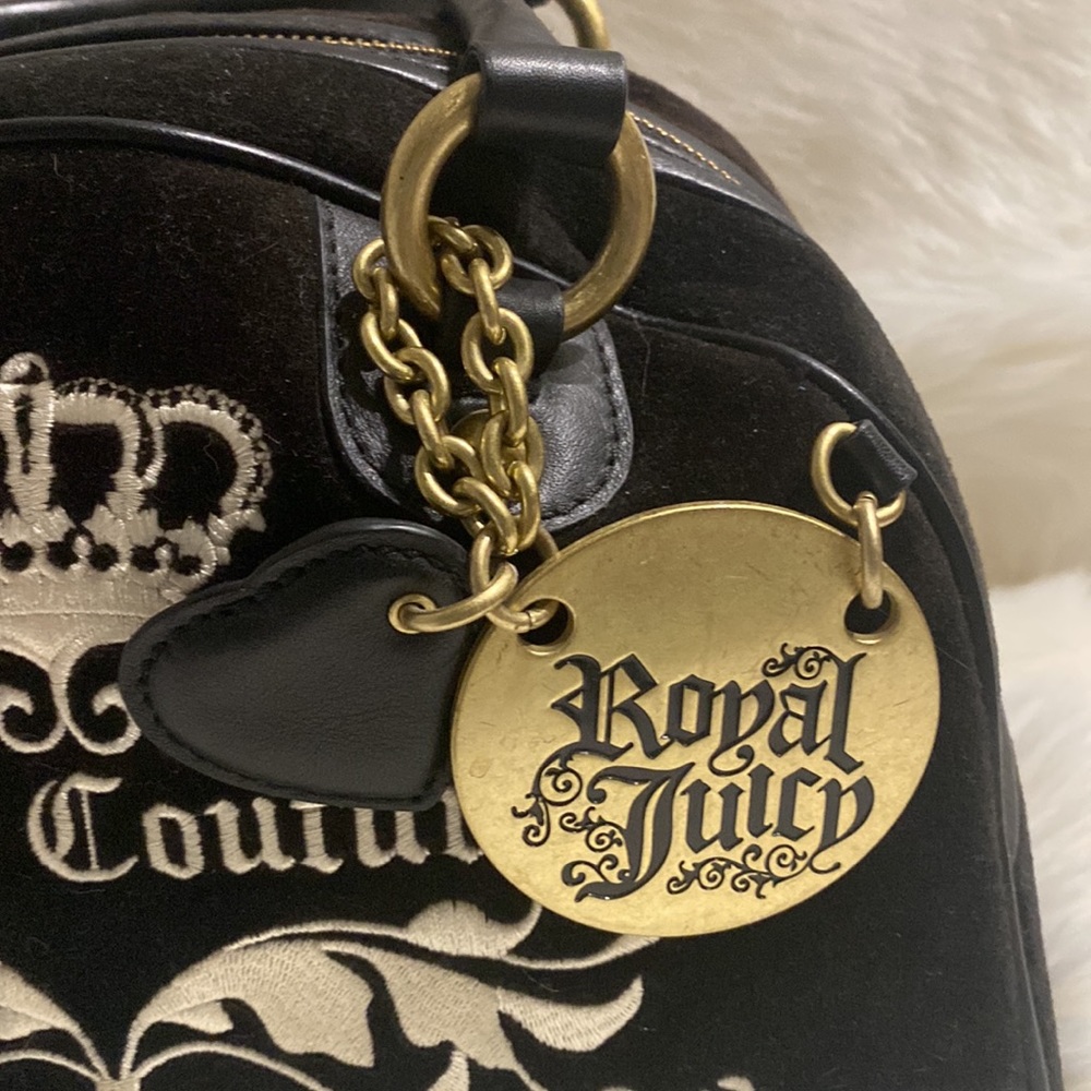 Juicy Couture Royal Juicy Dark Brown Bowler Bag NWT Y2K Rare/Vintage - Picture 3 of 15
